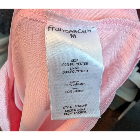 NWT Francesca's Pink Lindsey Strapless Heart Button Mini Dress - M - Picture 9 of 10